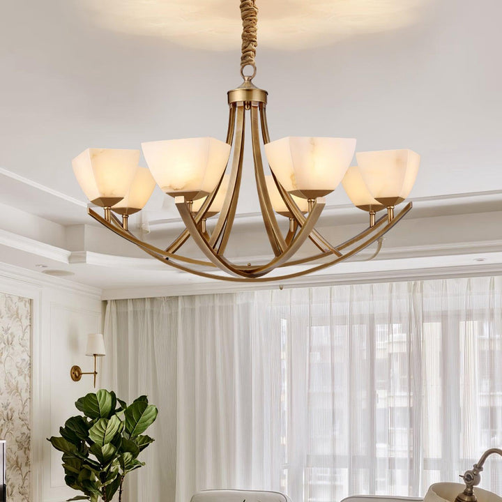 Dover Brass Chandelier - Vakkerlight