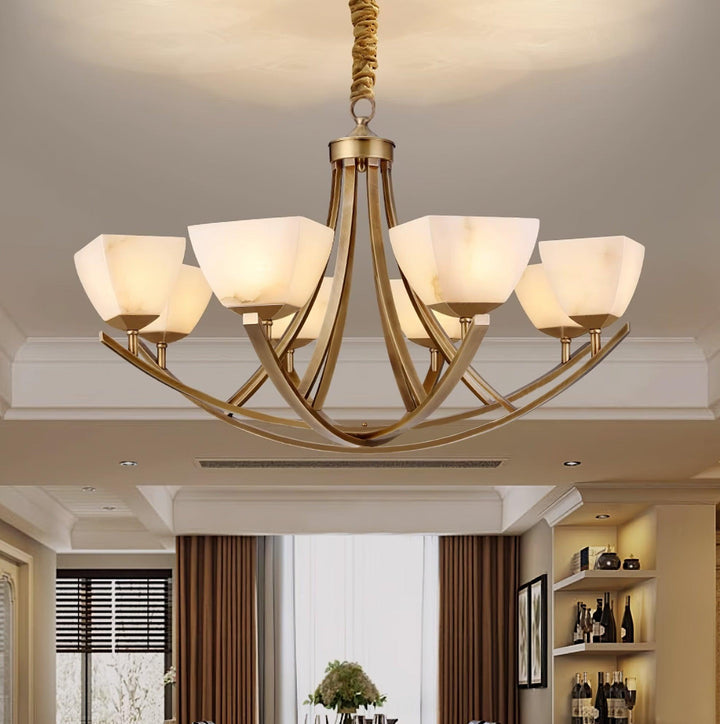 Dover Brass Chandelier - Vakkerlight