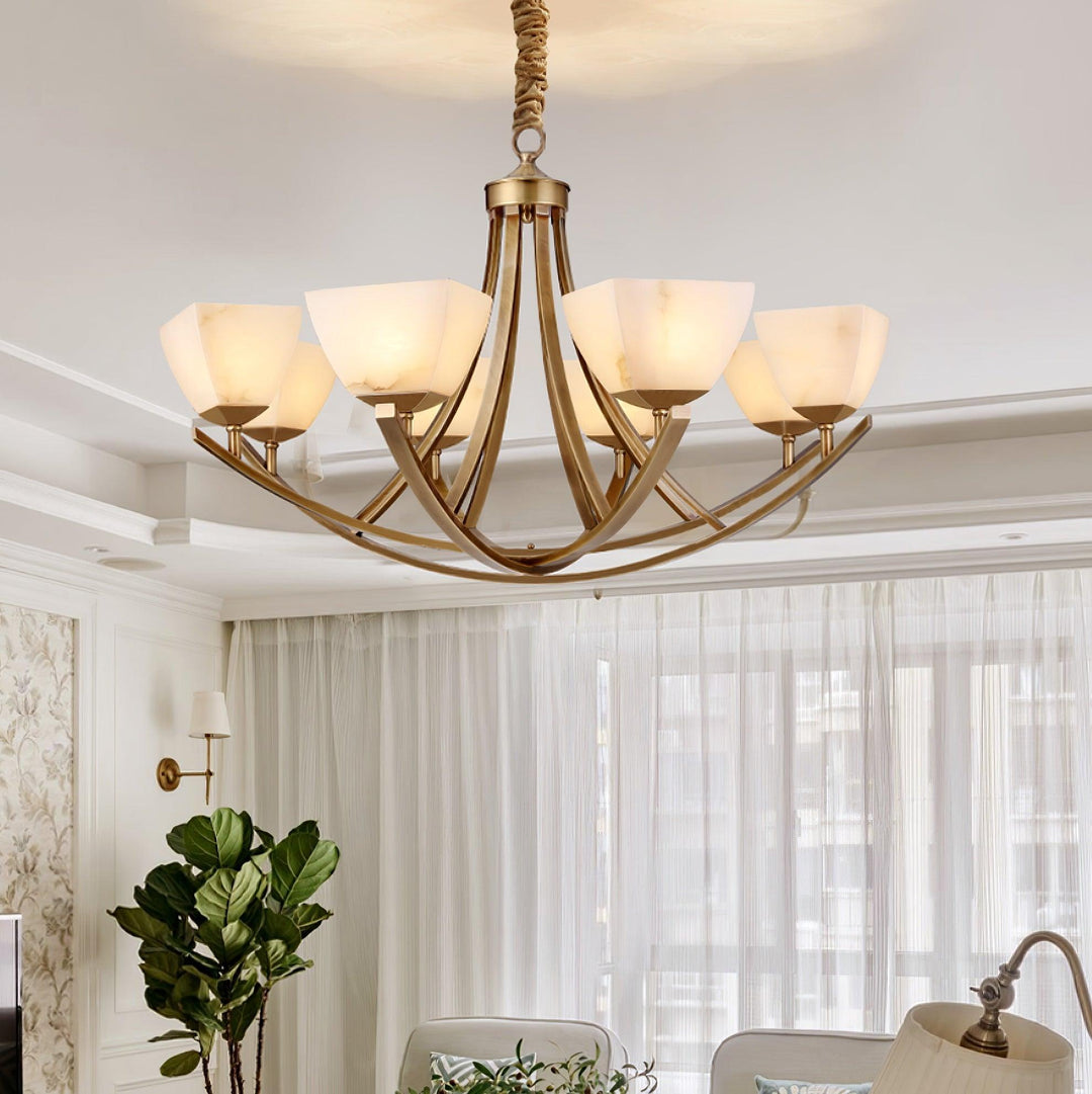 Dover Brass Chandelier - Vakkerlight