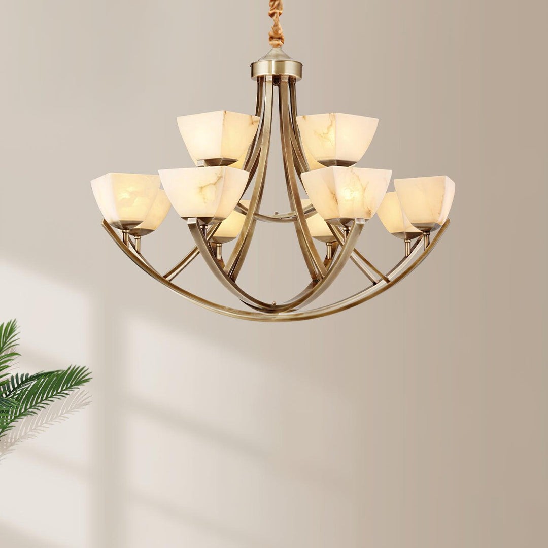 Dover Brass Chandelier - Vakkerlight