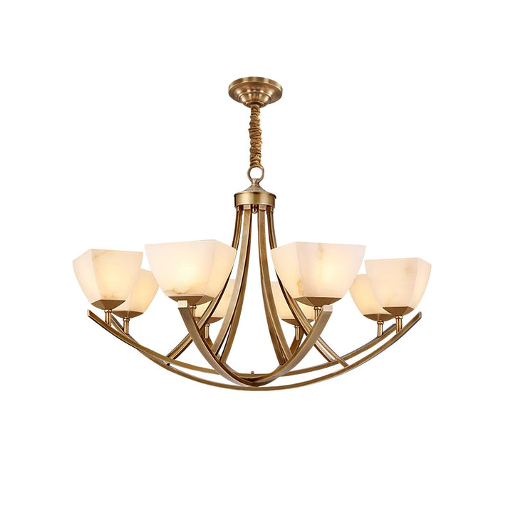 Dover Brass Chandelier - Vakkerlight