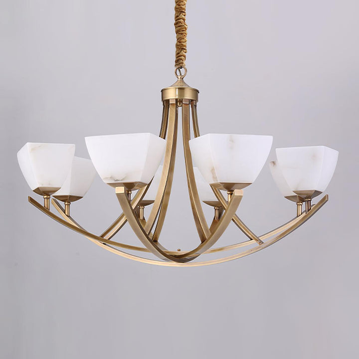 Dover Brass Chandelier - Vakkerlight