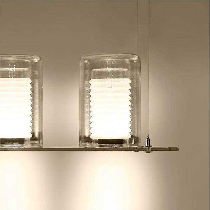 Dual Cylinder Glass Floor Lamp - Vakkerlight