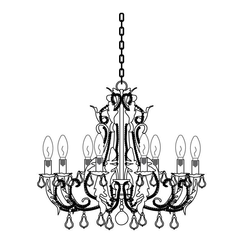 Candle Holder Chandelier - Vakkerlight