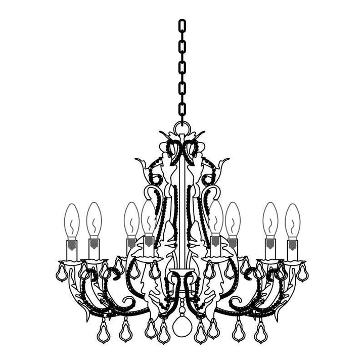 Candle Holder Chandelier - Vakkerlight