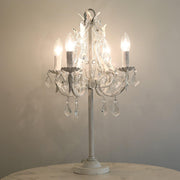 Floral Crystal Candle Table Lamp - Vakkerlight