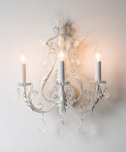 Floral Crystal Candle Wall Lamp - Vakkerlight
