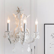 Floral Crystal Candle Wall Lamp - Vakkerlight