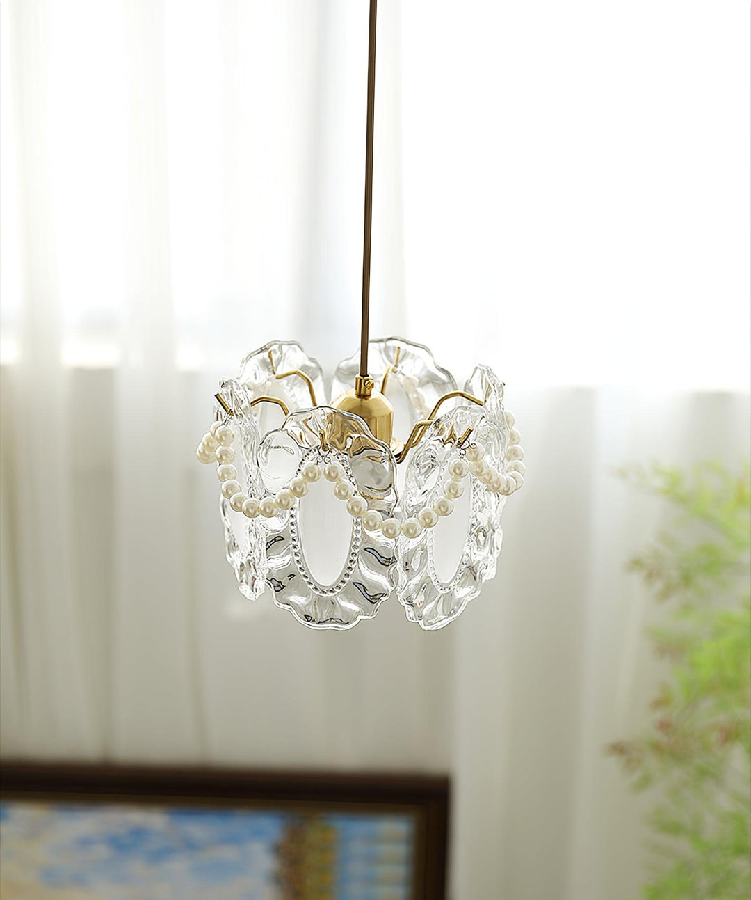 Floral Glass Pendant Lamp - Vakkerlight