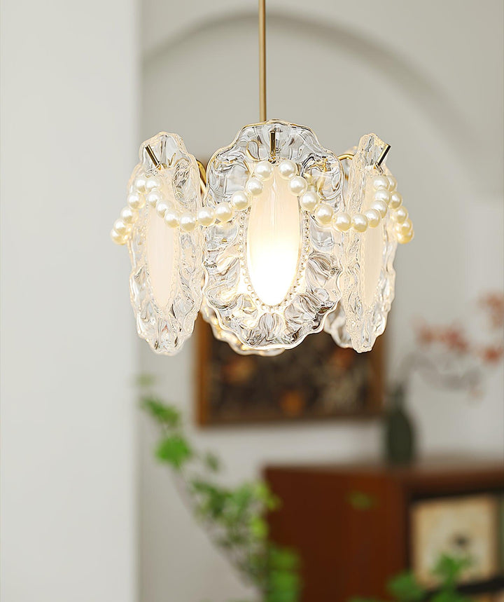 Floral Glass Pendant Lamp - Vakkerlight