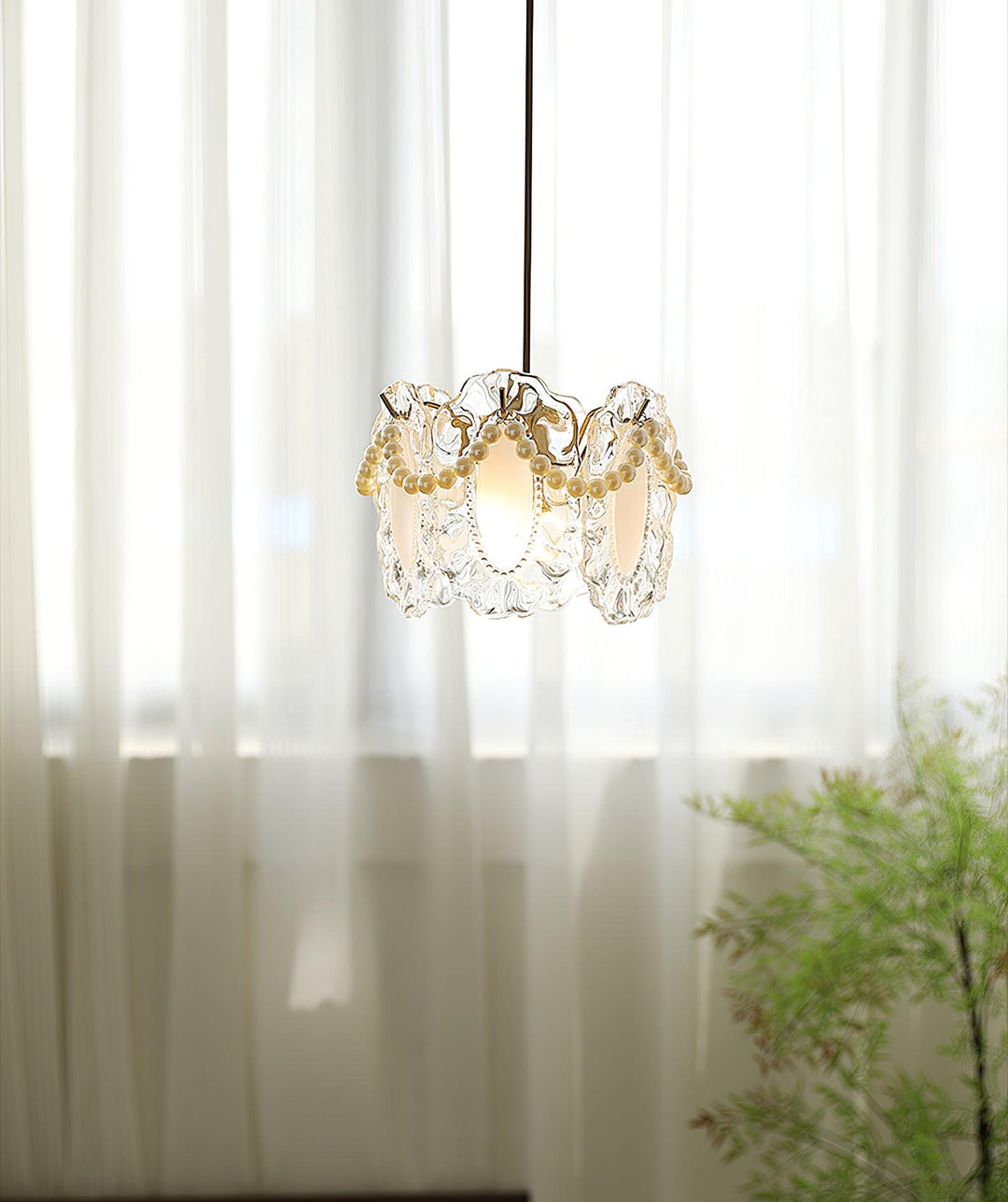 Floral Glass Pendant Lamp - Vakkerlight