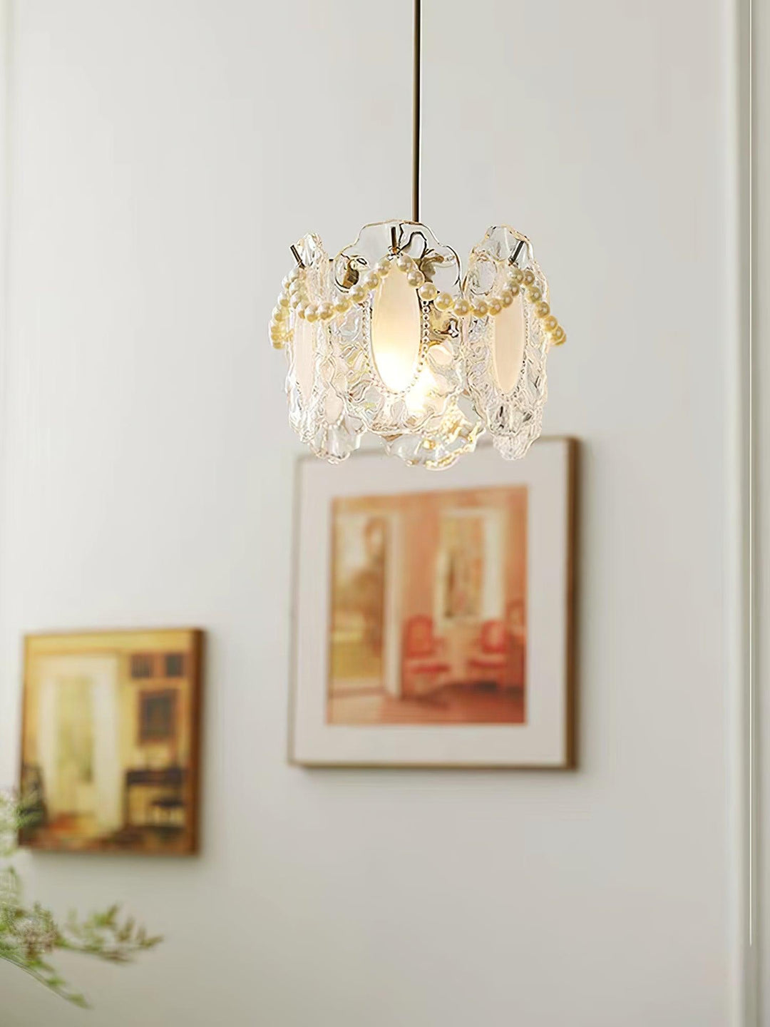 Floral Glass Pendant Lamp - Vakkerlight