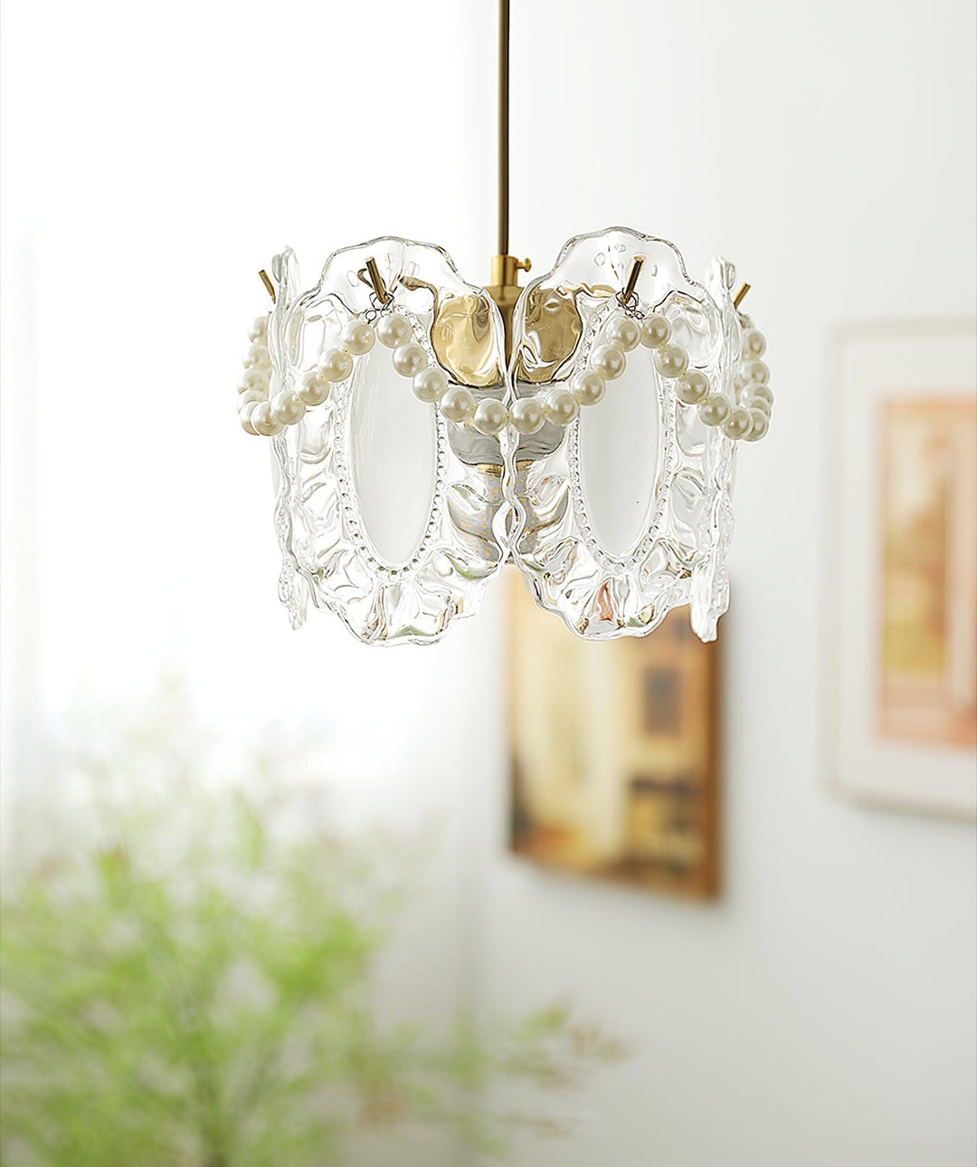 Floral Glass Pendant Lamp - Vakkerlight