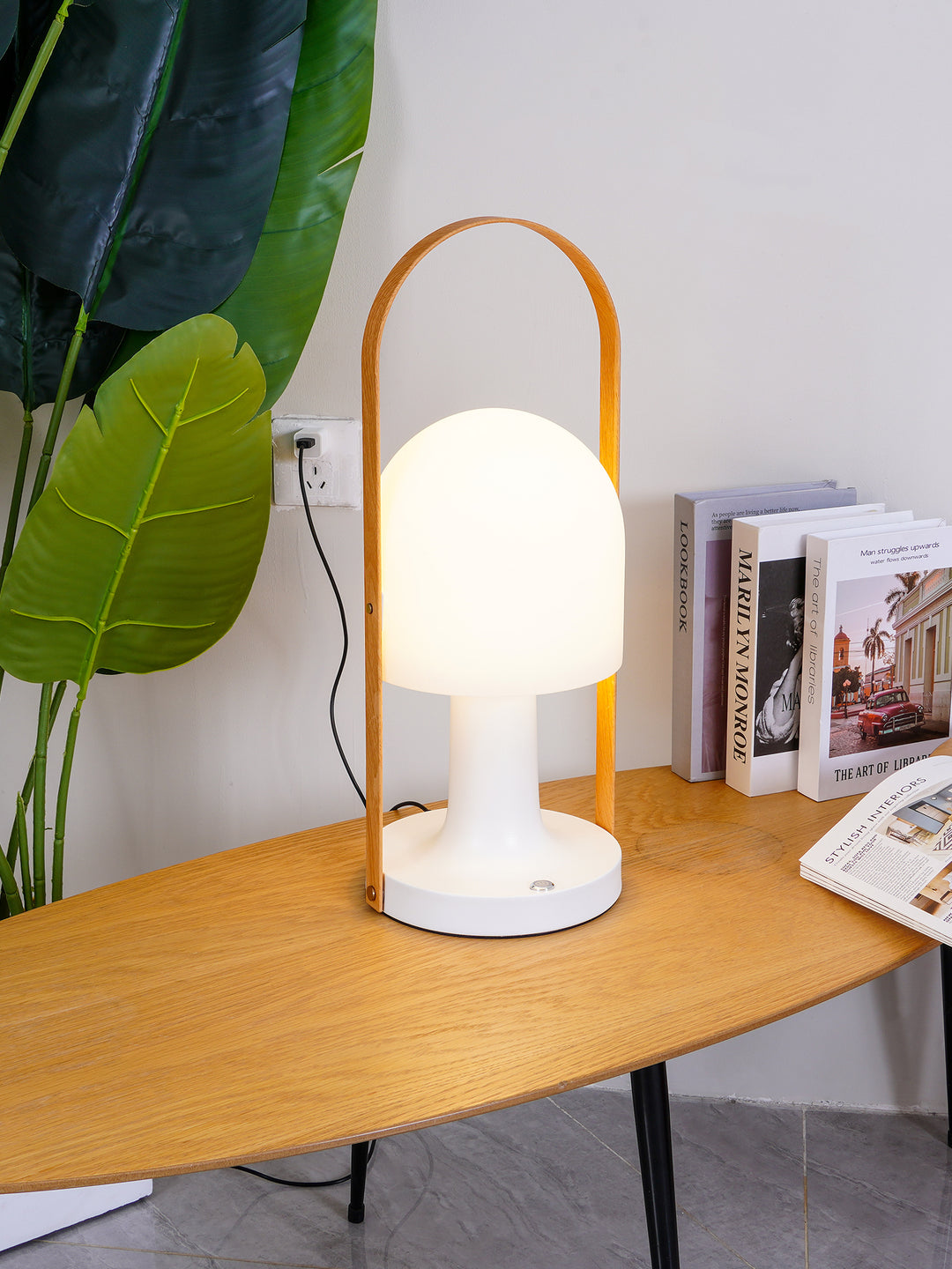 Portable Glass Charging Table Lamp - Vakkerlight
