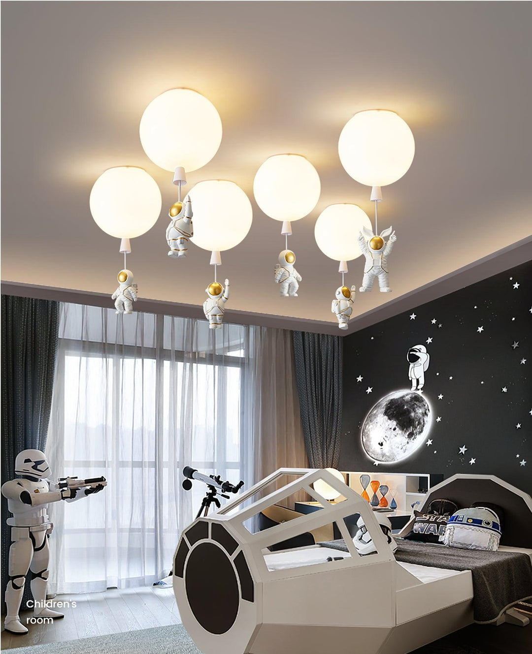 Frosted Balloon Ceiling Light - Vakkerlight