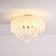 Glass Feather Ceiling Light - Vakkerlight