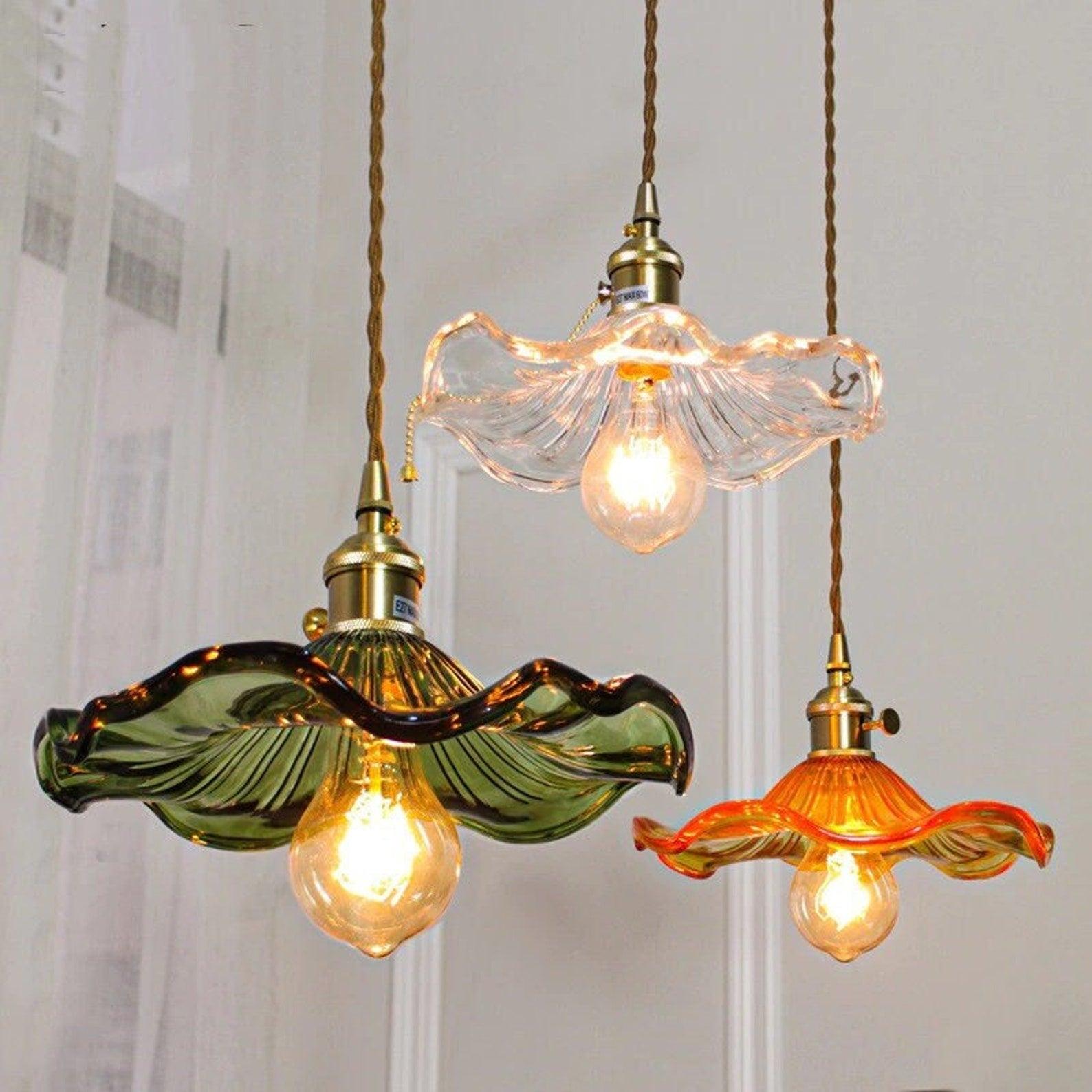 Glass Pendant Apartment Lighting photo