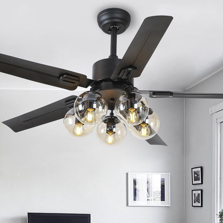 Black Vintage Ceiling Fan - Vakkerlight