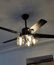 Black Vintage Ceiling Fan - Vakkerlight