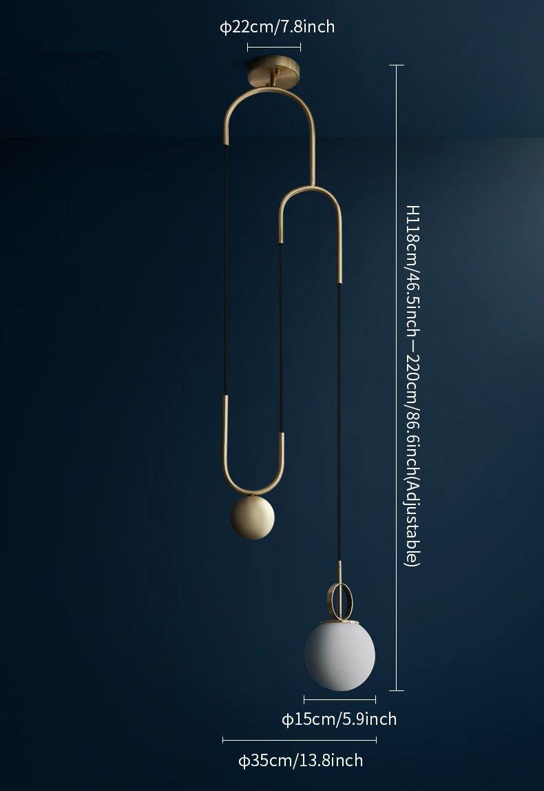 Glass Ball Pendant Lamp - Vakkerlight