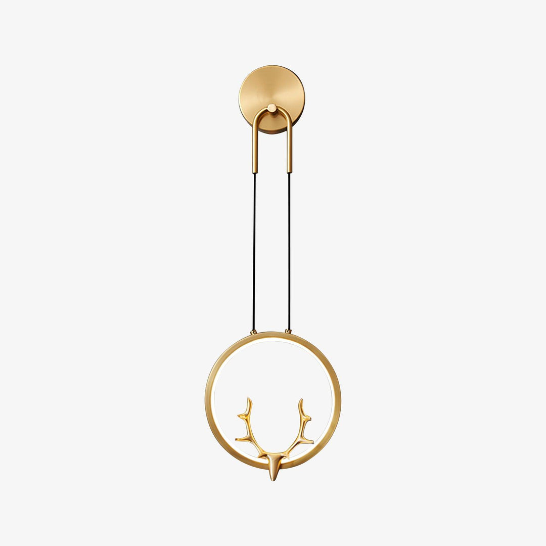 Golden Antler Wall Light - Vakkerlight