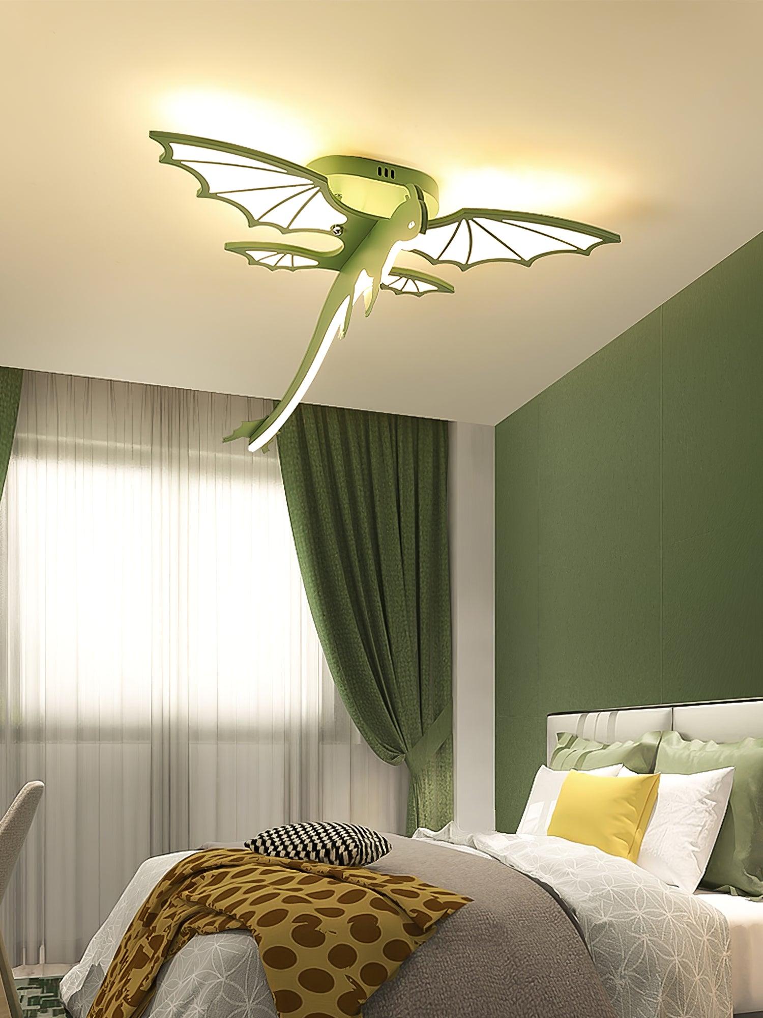 Green Dinosaur Ceiling Light Vakkerlight Green dinosaur ceiling light vakkerlight