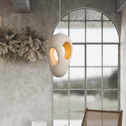 Hand-Built White Pendant Lamp - Vakkerlight