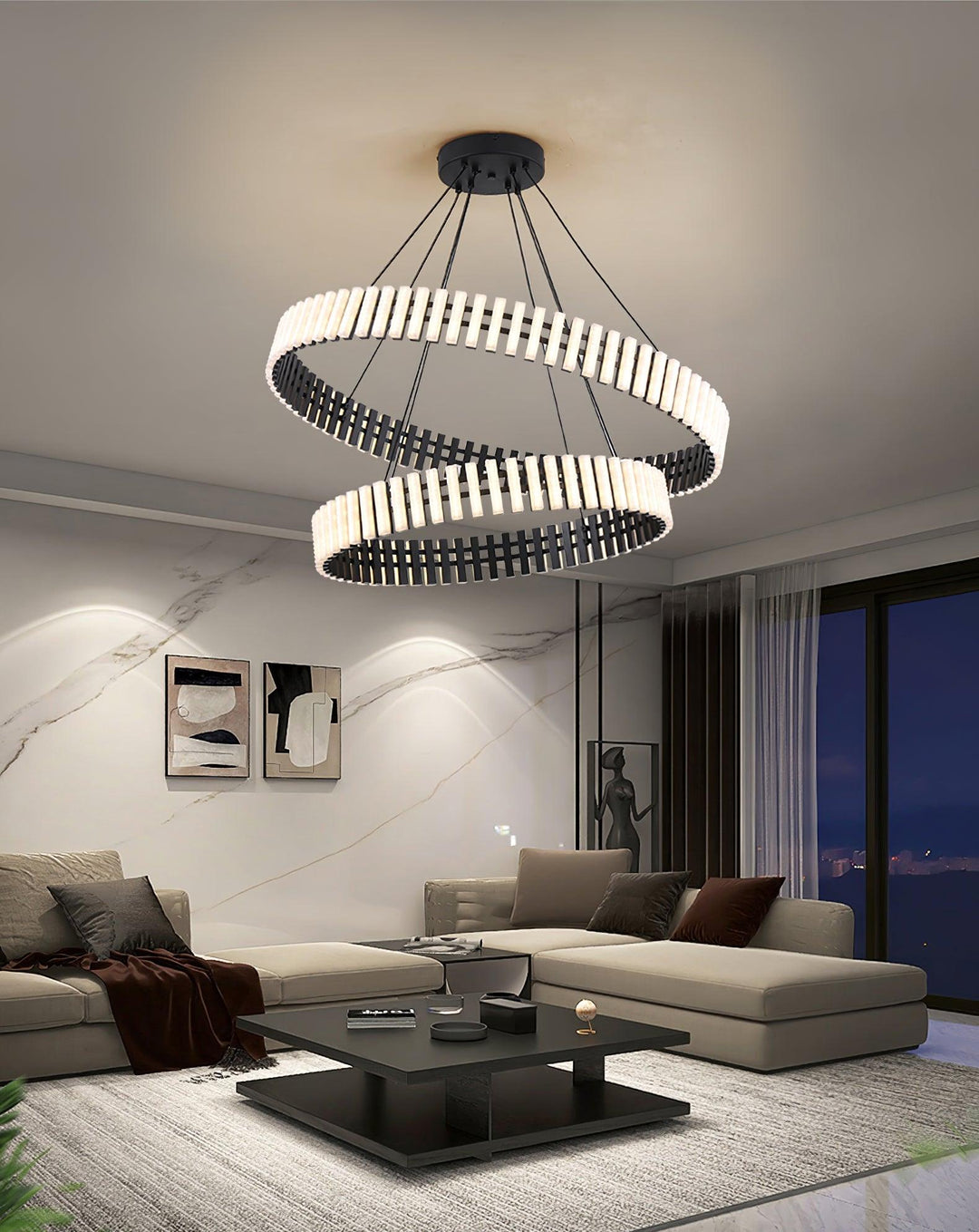 Hanging LED Chandelier - Vakkerlight