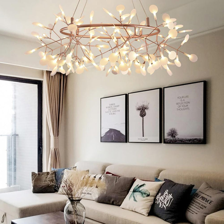 Rose Gold Firefly LED Chandelier - Vakkerlight