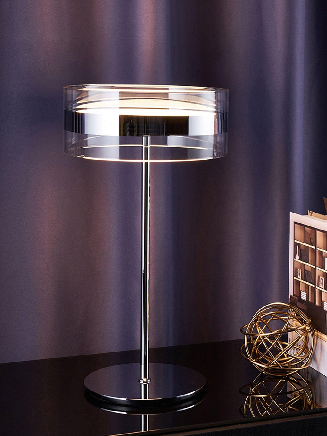 Impex Florina Chrome Table Lamp - Vakkerlight