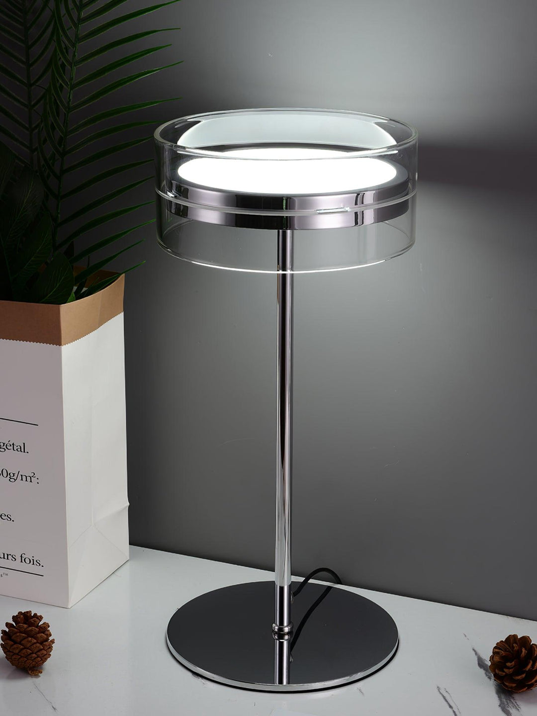 Impex Florina Chrome Table Lamp - Vakkerlight