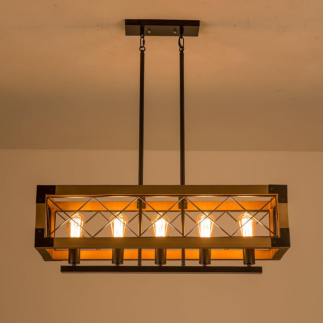 Kitchen Island Rectangle Chandelier - Vakkerlight