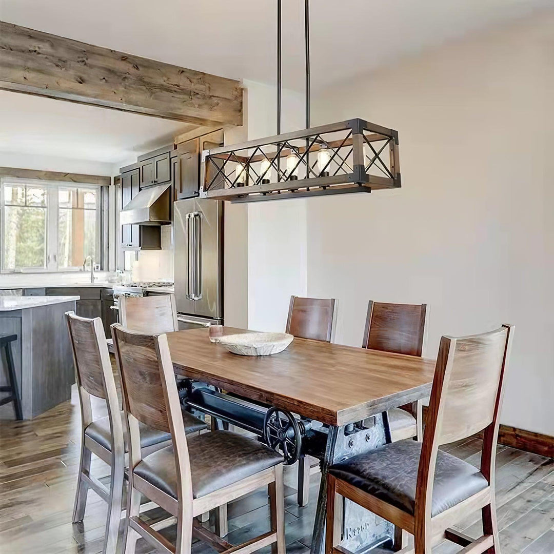 Kitchen Island Rectangle Chandelier - Vakkerlight