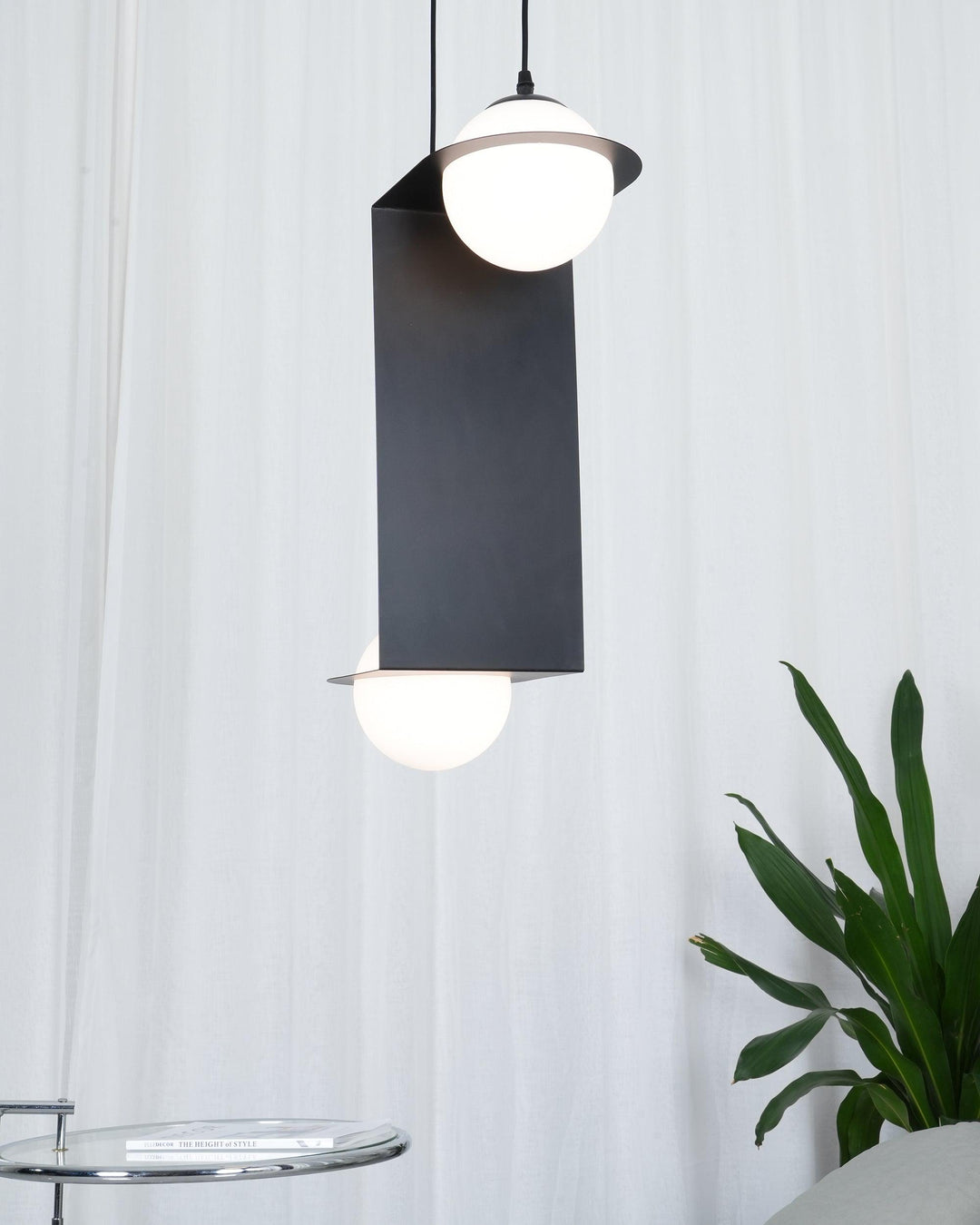 Black Glass Pendant Lamp - Vakkerlight