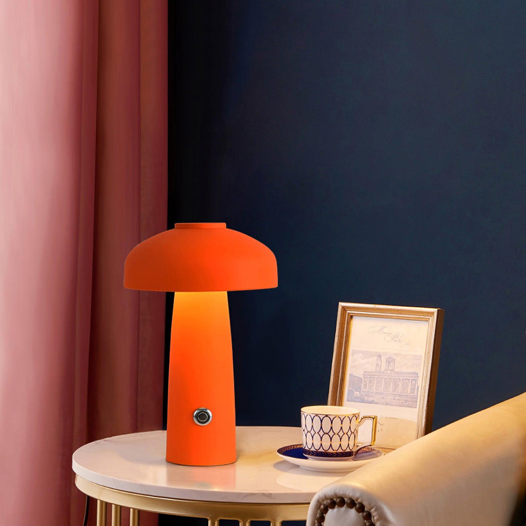 Leon Mushroom Built-in Battery Table Lamp - Vakkerlight