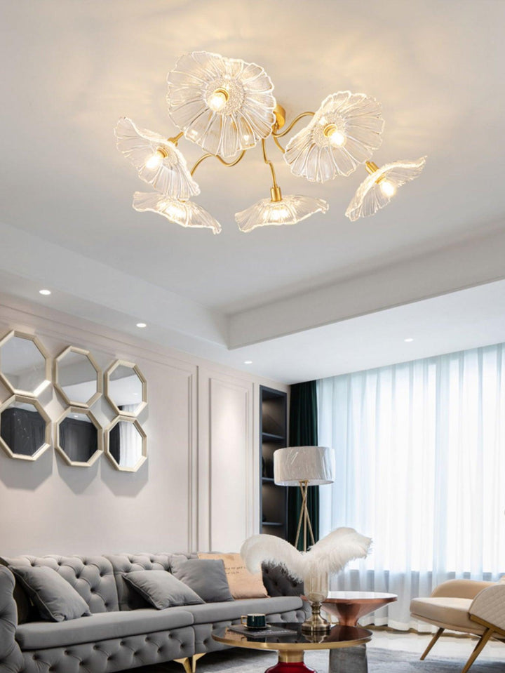 Lotus Leaf Glass Ceiling Lamp - Vakkerlight