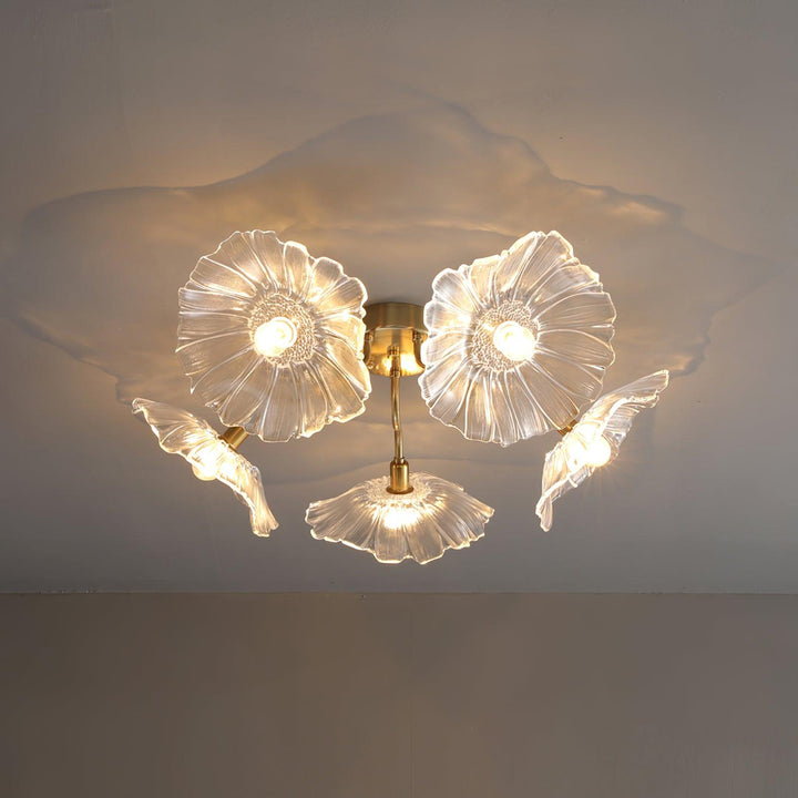 Lotus Leaf Glass Ceiling Lamp - Vakkerlight