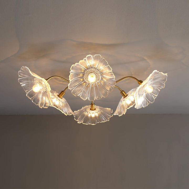 Lotus Leaf Glass Ceiling Lamp - Vakkerlight