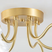 Lotus Leaf Glass Ceiling Lamp - Vakkerlight