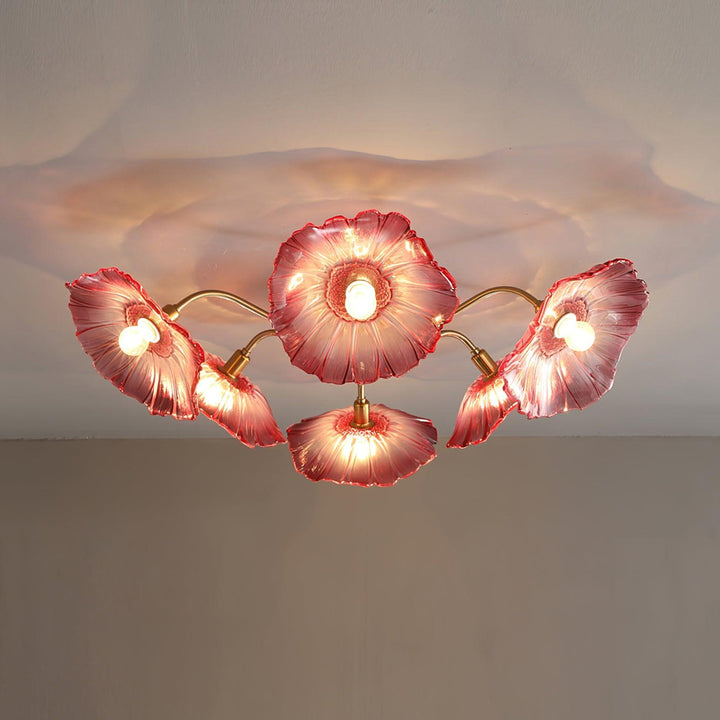 Lotus Leaf Glass Ceiling Lamp - Vakkerlight