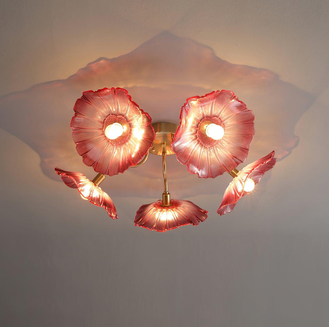 Lotus Leaf Glass Ceiling Lamp - Vakkerlight