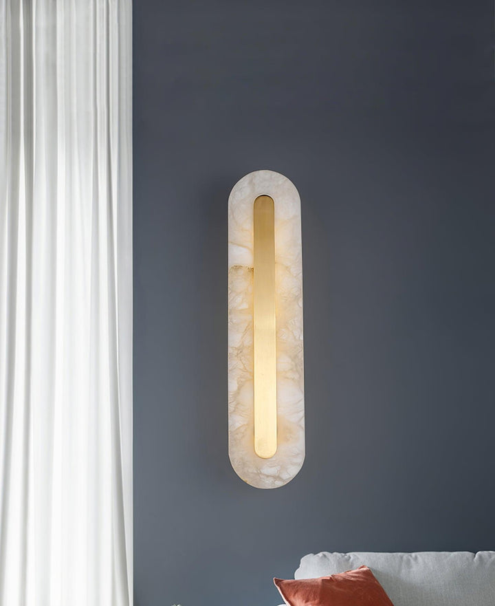 Alabaster Rounded Wall Light - Vakkerlight