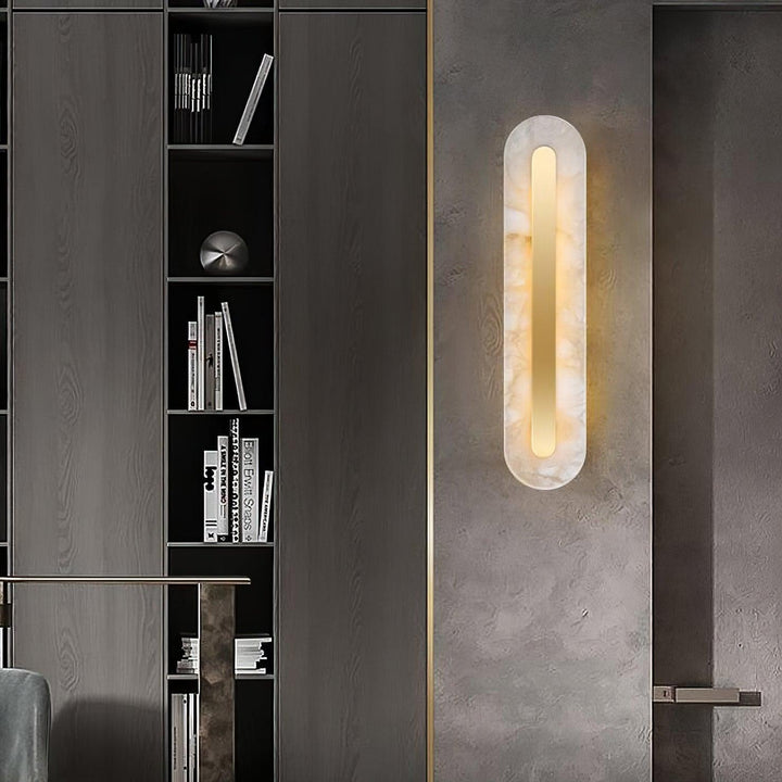 Alabaster Rounded Wall Light - Vakkerlight