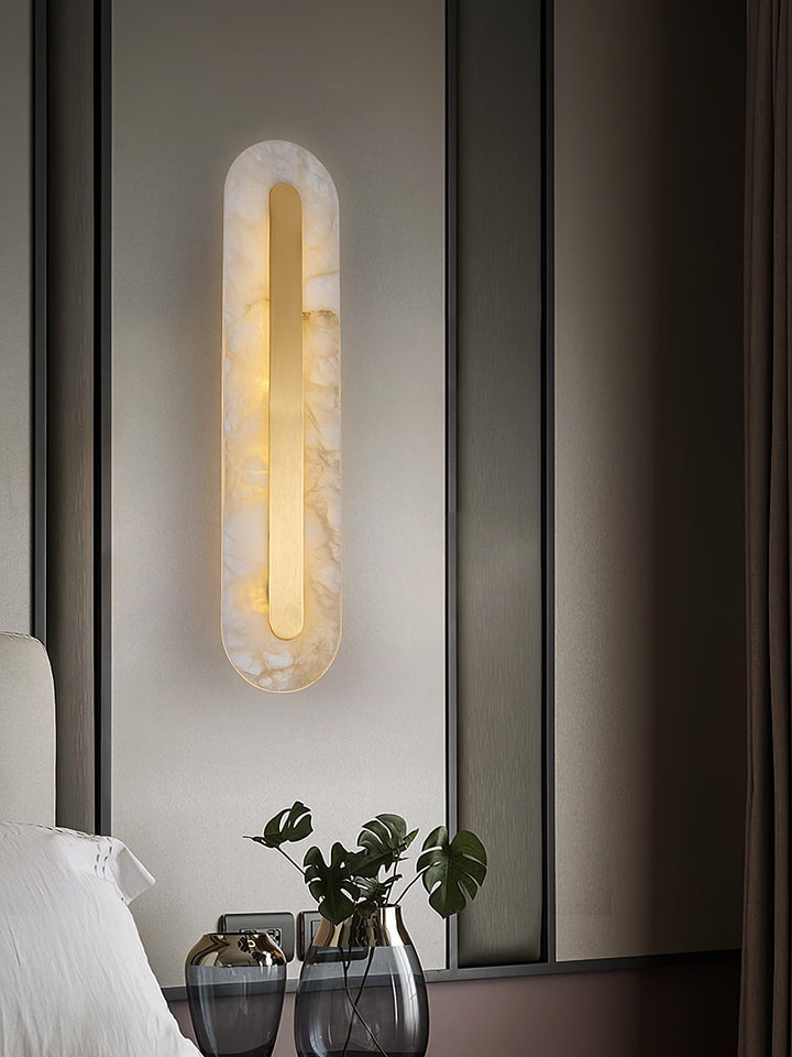 Alabaster Rounded Wall Light - Vakkerlight