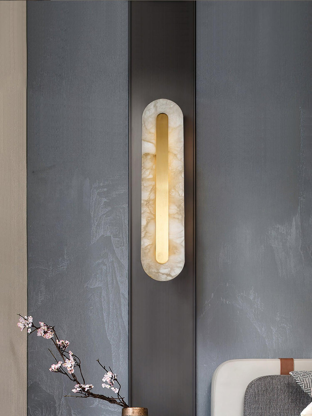 Alabaster Rounded Wall Light - Vakkerlight