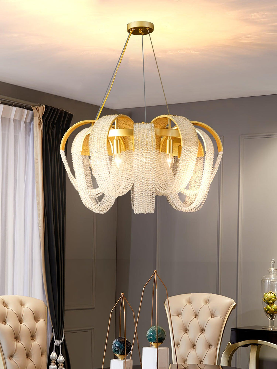 Mesh Crystal Chandelier - Vakkerlight