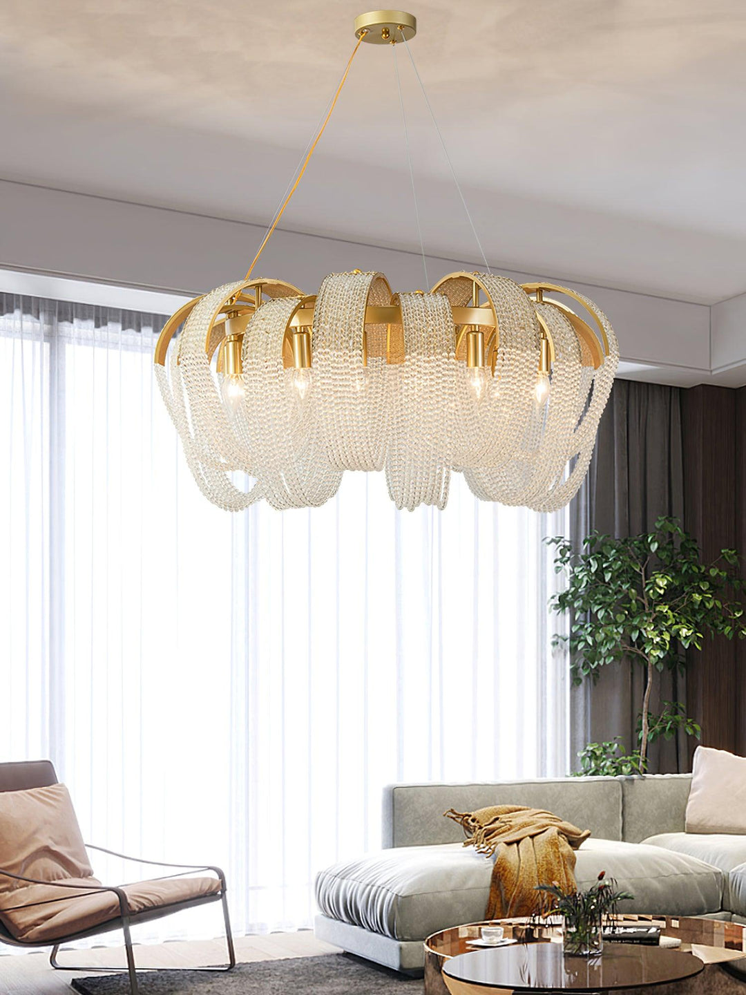 Mesh Crystal Chandelier - Vakkerlight