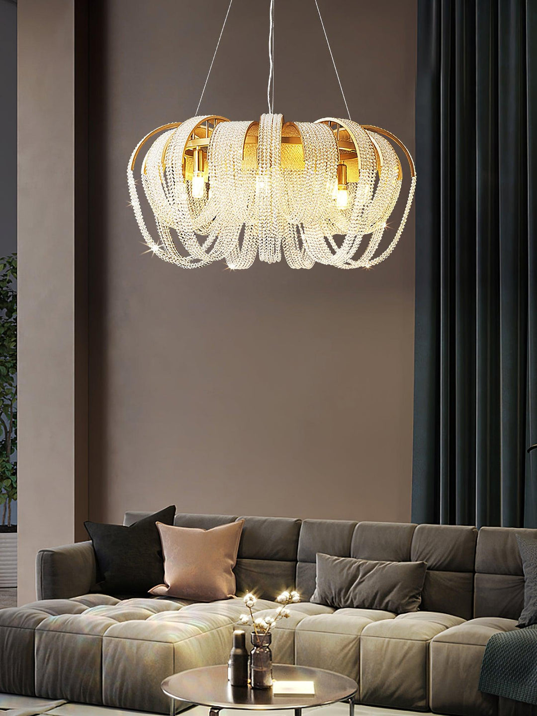 Mesh Crystal Chandelier - Vakkerlight