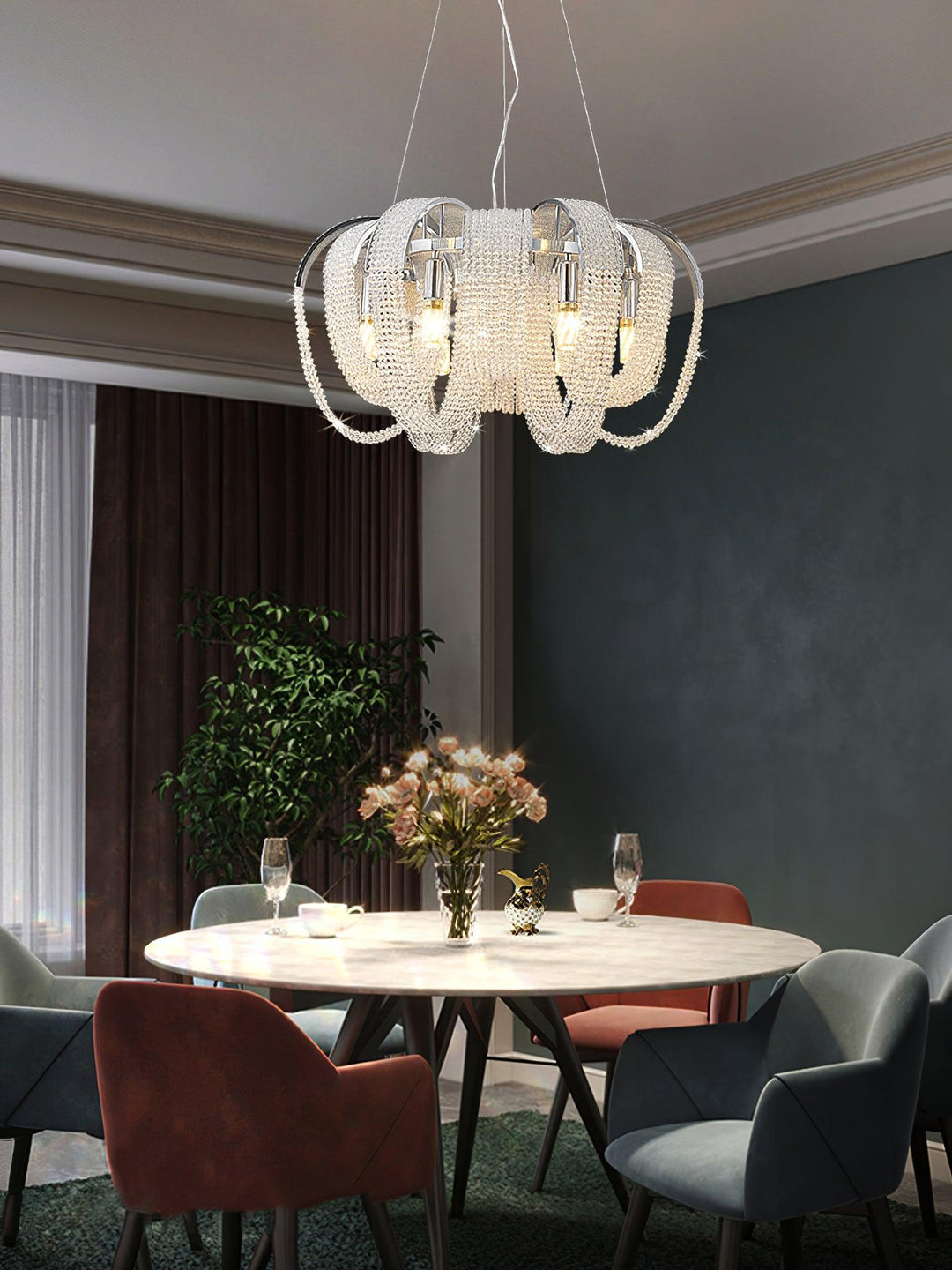 Mesh Crystal Chandelier - Vakkerlight