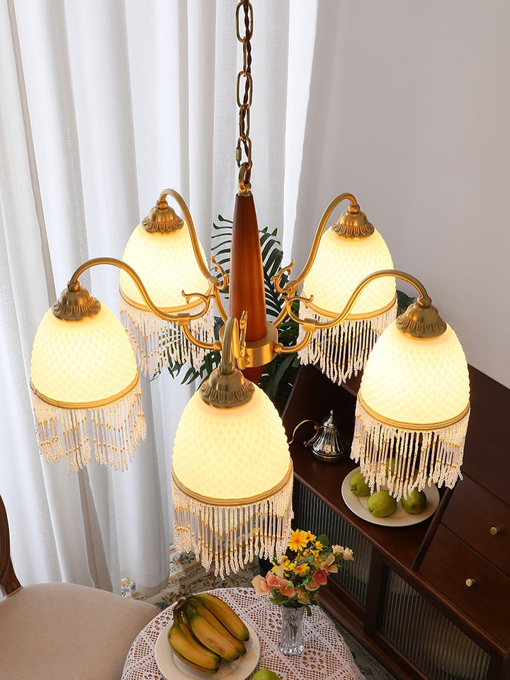 Mesh Tassel Glass Chandelier - Vakkerlight